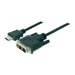 ASSMANN - Adapterkabel - HDMI mnnlich zu DVI-D mnnlich - 3 m - Doppelisolierung - Schwarz