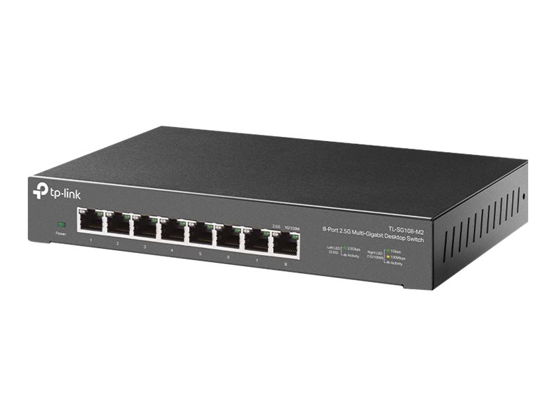 TP-Link TL-SG108-M2 - V1 - Switch - unmanaged - 8 x 100/1000/2.5G - Desktop, wandmontierbar