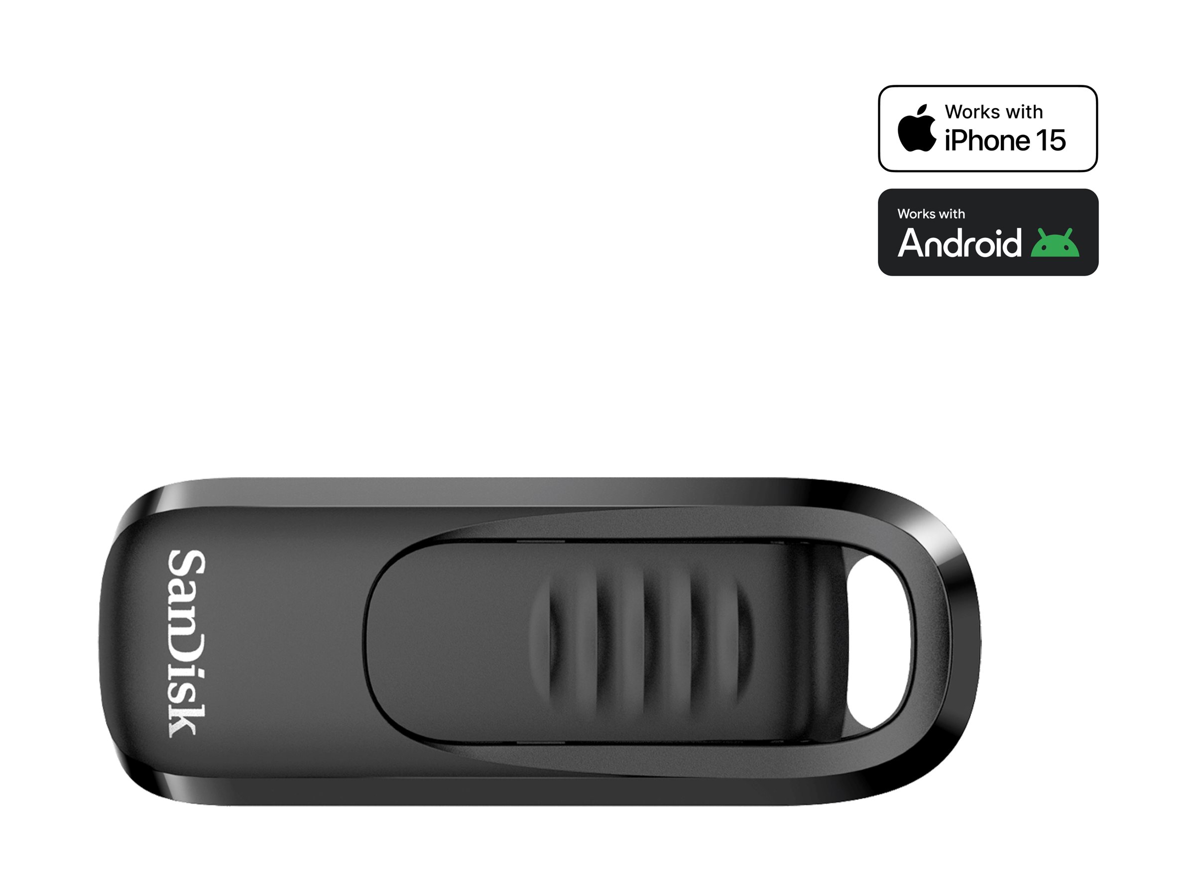 SanDisk Ultra Slider - USB-Flash-Laufwerk - 128 GB - USB-C 3.2 Gen 1
