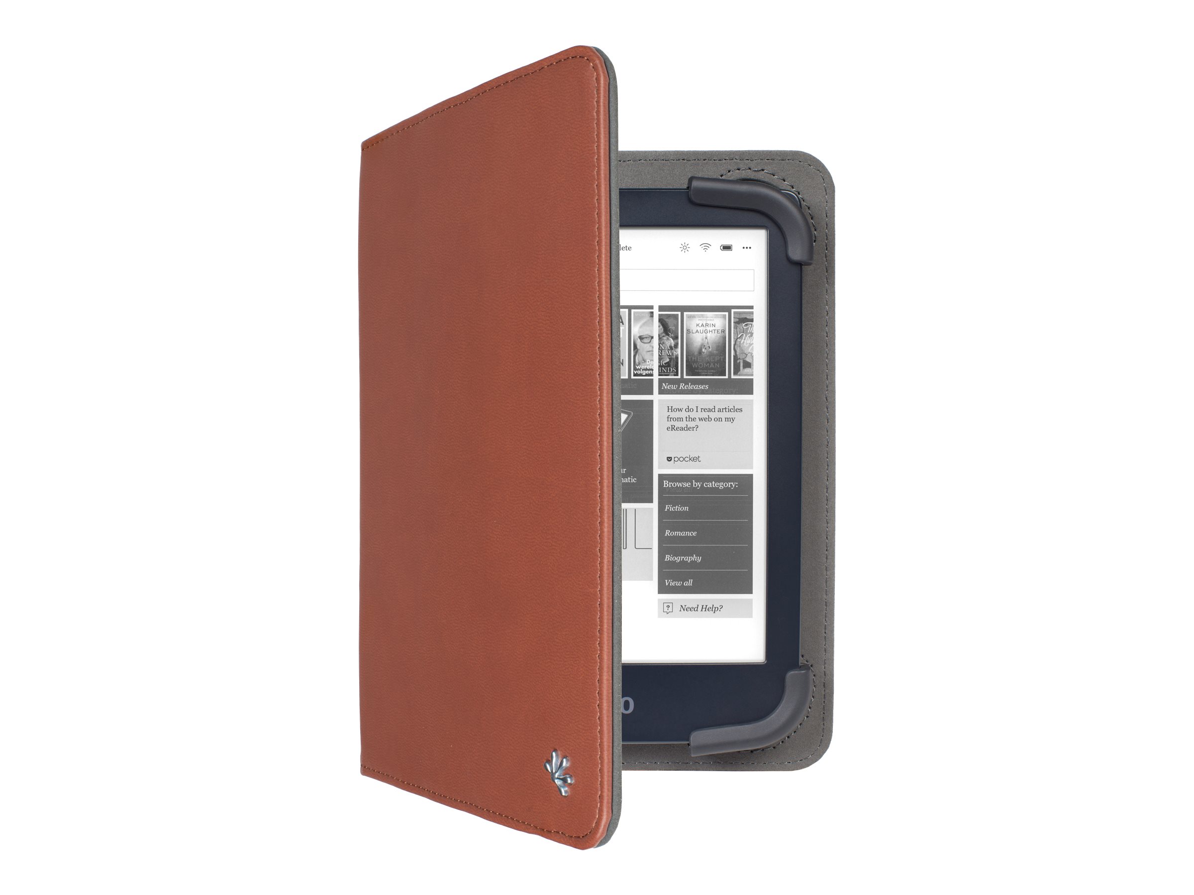 Gecko Universal Stand Cover - Flip-Hlle fr Tablet / eBook-Reader - braun - 7