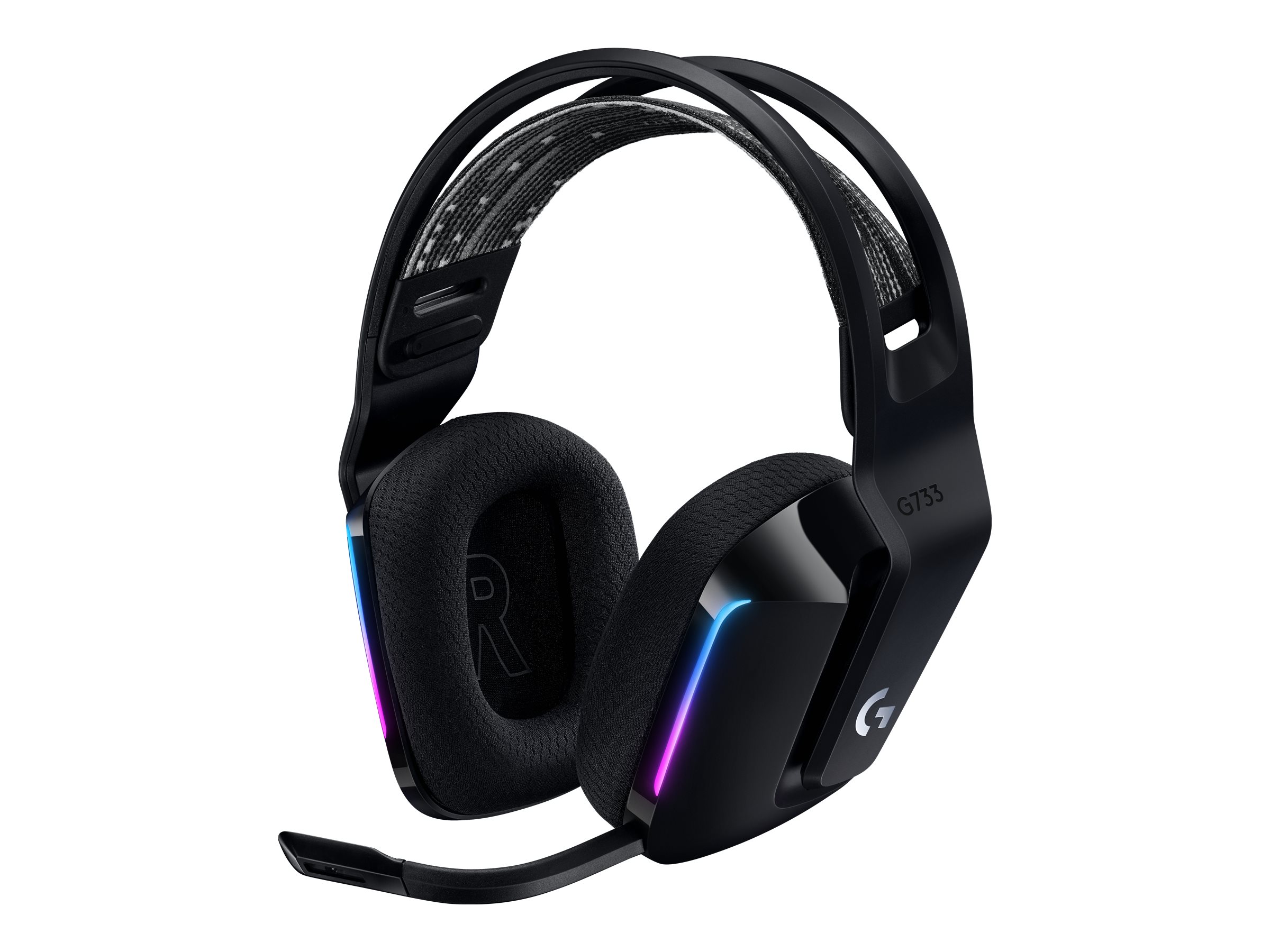 Logitech G G733 LIGHTSPEED Wireless RGB Gaming Headset - Headset - ohrumschliessend - 2,4 GHz - kabellos - Schwarz