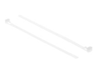 Delock - Kabelbinder - reusable - 15 cm - weiss (Packung mit 100)