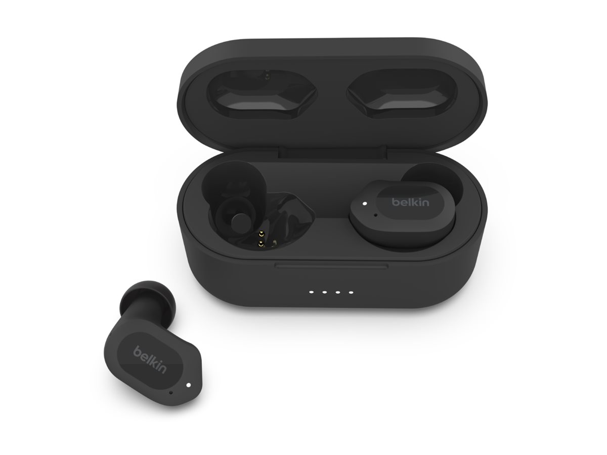 Belkin SoundForm Play - True Wireless-Kopfhrer mit Mikrofon - im Ohr - Bluetooth - aktive Rauschunterdrckung - Midnight