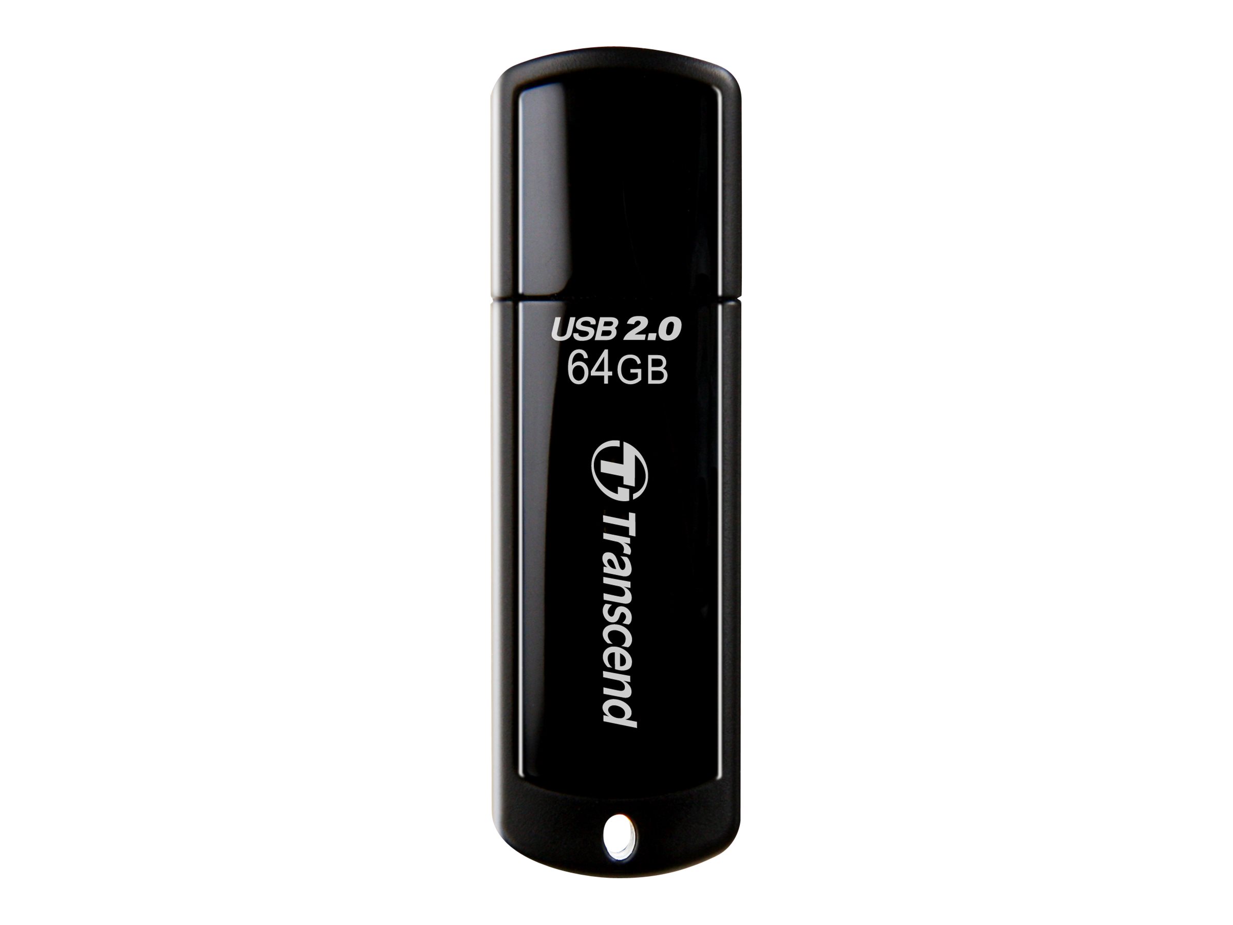 Transcend JetFlash 350 - USB-Flash-Laufwerk - 64 GB - USB 2.0 - Schwarz