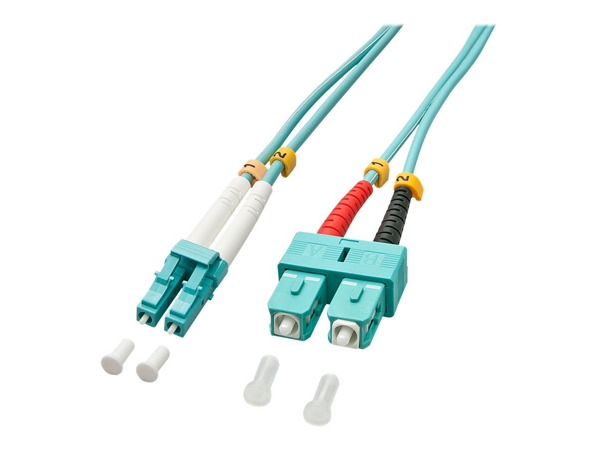 Lindy - Patch-Kabel - SC multi-mode (M) zu LC Multi-Mode (M) - 15 m - Glasfaser - Duplex