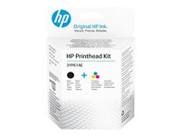 HP - 2er-Pack - Farbe (Cyan, Magenta, Gelb), pigmentiertes Schwarz - Original - Druckkopf-Austauschset - fr Deskjet GT 58XX; In