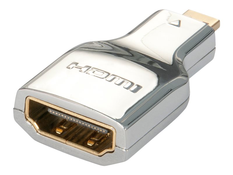 Lindy CROMO - HDMI-Adapter - 19 pin micro HDMI Type D mnnlich zu HDMI weiblich - abgeschirmt