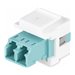 StarTech.com LC to LC Coupler, LC Fiber Coupler, LC/UPC Keystone Jack, Fiber Optic LC Keystone Coupler for Patch Panel - LC to L