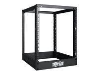 Tripp Lite 13U 4-Post Open Frame Rack Cabinet Square Holes 1000lb Capacity - Schrank offener Rahmen - Schwarz - 13U