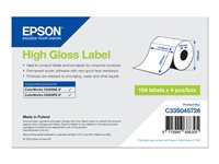 Epson - Hochglnzend - permanenter Acrylklebstoff - mikropors - weiss - A4 (210 x 297 mm) 776 Etikett(en) (4 Rolle(n) x 194) ge