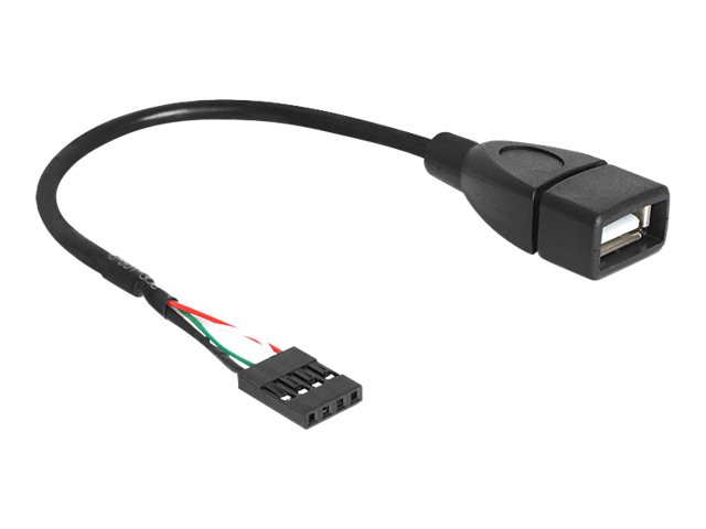 Delock - USB-Kabel intern auf extern - USB (W) zu 4-Pin-USB 2.0-Header (W) - 20 cm