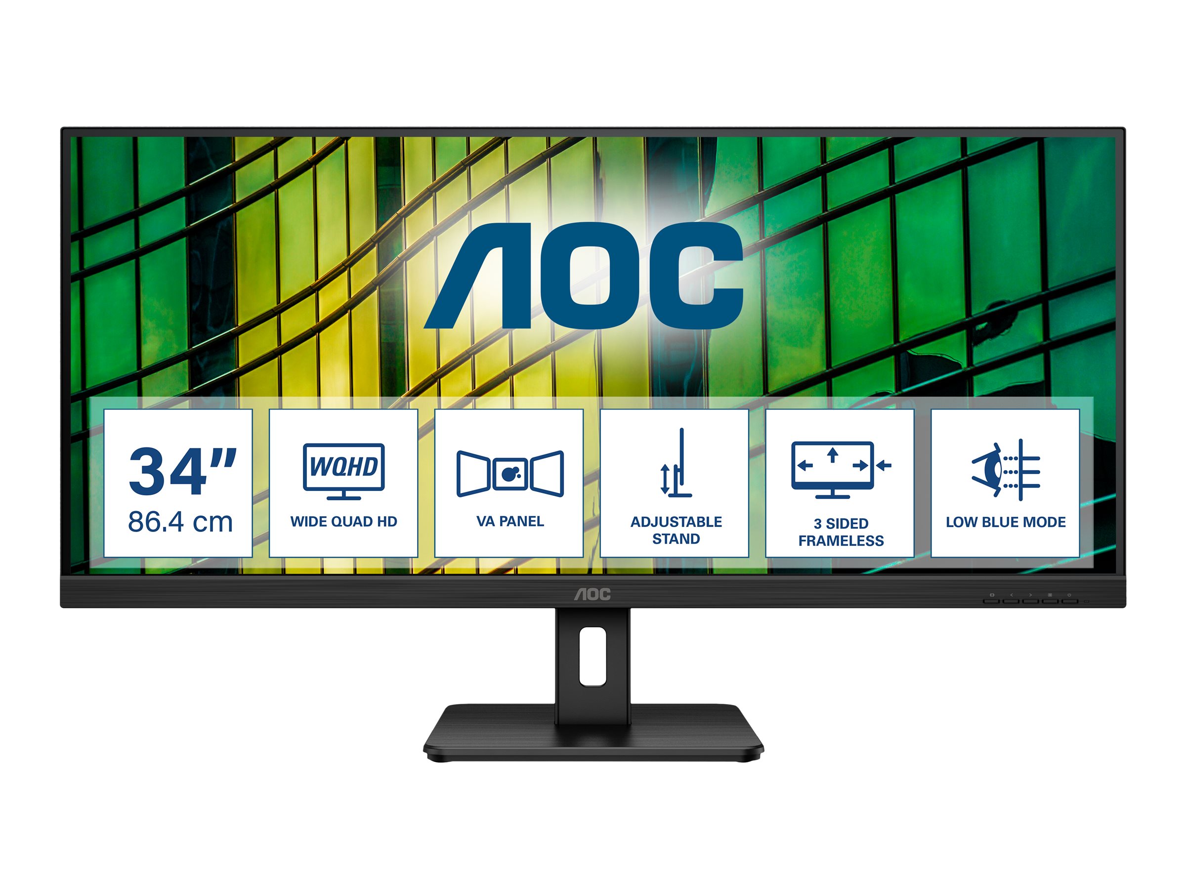 AOC Essential-line U34E2M/BK - LED-Monitor - 86.4 cm (34