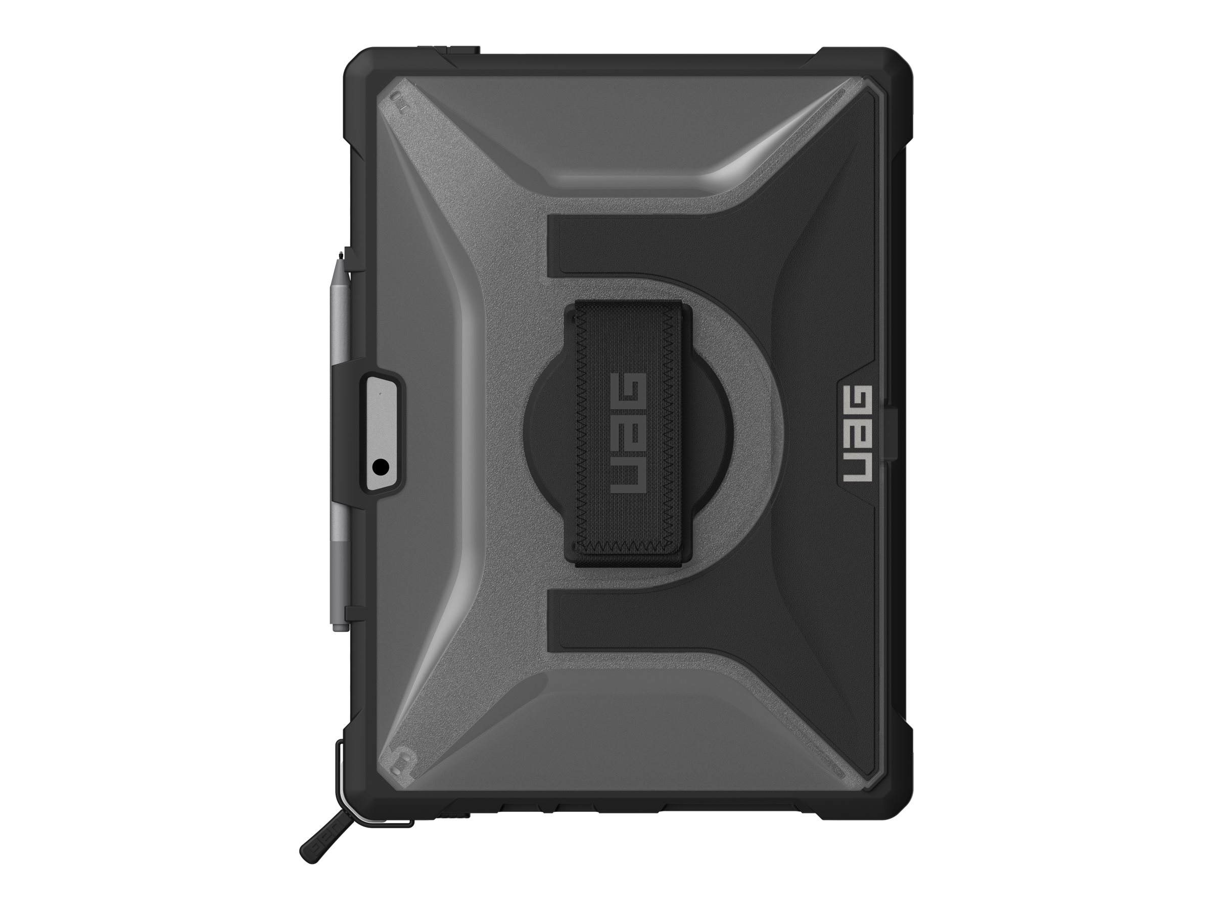 UAG Rugged Case for Microsoft Surface Pro 8 w/ Handstrap - Plasma Ice - Hintere Abdeckung fr Tablet - widerstandsfhig - Ice - 