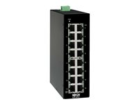 Tripp Lite Unmanaged Industrial Gigabit Ethernet Switch 16-Port - 10/100/1000 Mbps, DIN Mount - Switch - unmanaged - 16 x 10/100