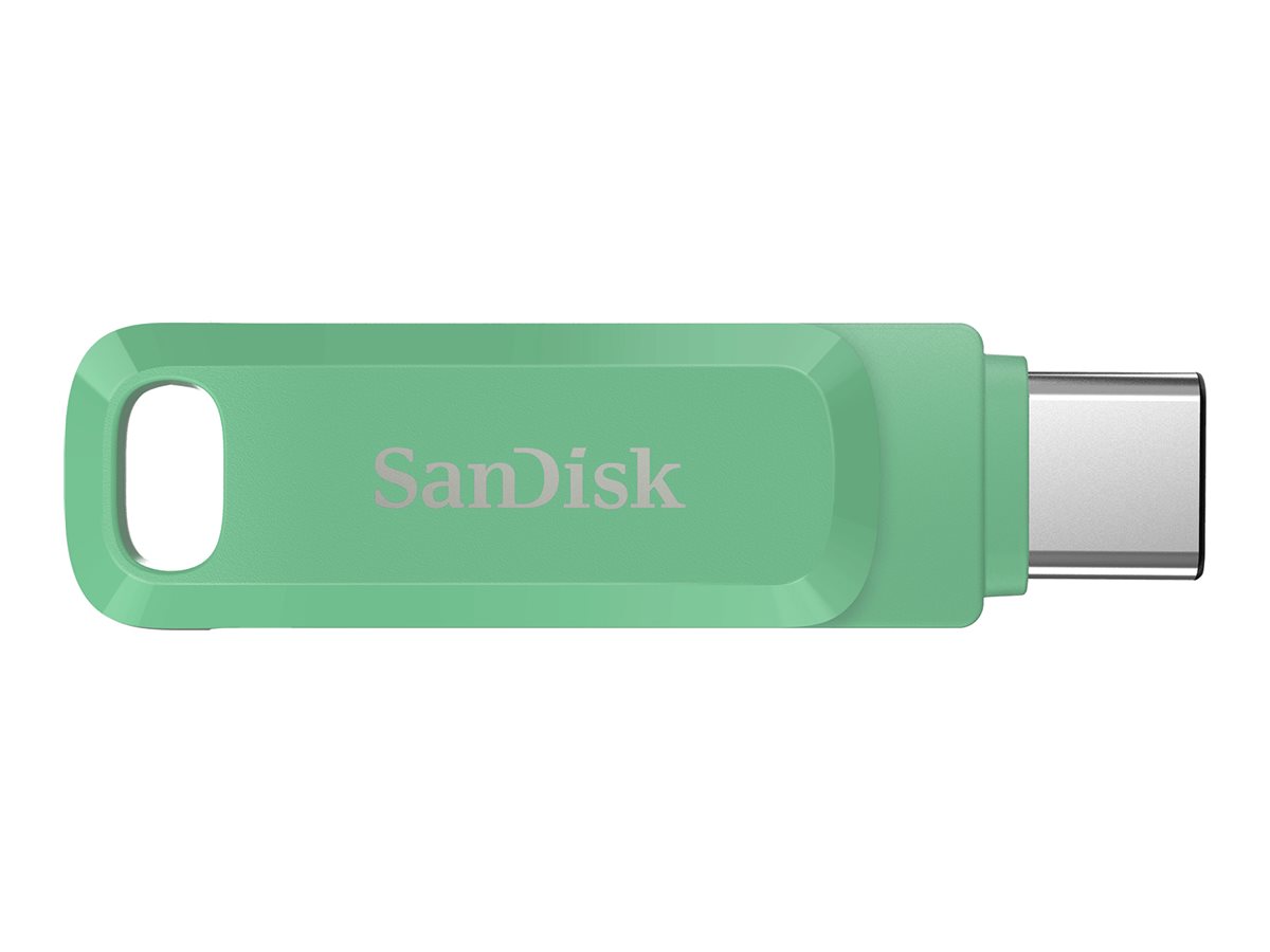 SanDisk Ultra Dual Drive Luxe - USB-Flash-Laufwerk - 256 GB - USB 3.2 Gen 1 / USB-C - absinthe green