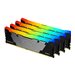 Kingston FURY Renegade RGB - DDR4 - Kit - 32 GB: 4 x 8 GB - DIMM 288-PIN - 3600 MHz / PC4-28800