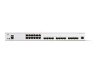 Cisco Catalyst 1300-24XTS - Switch - L3 - Smart - 12 x 10 Gigabit Ethernet + 12 x 10 Gigabit SFP+ - an Rack montierbar
