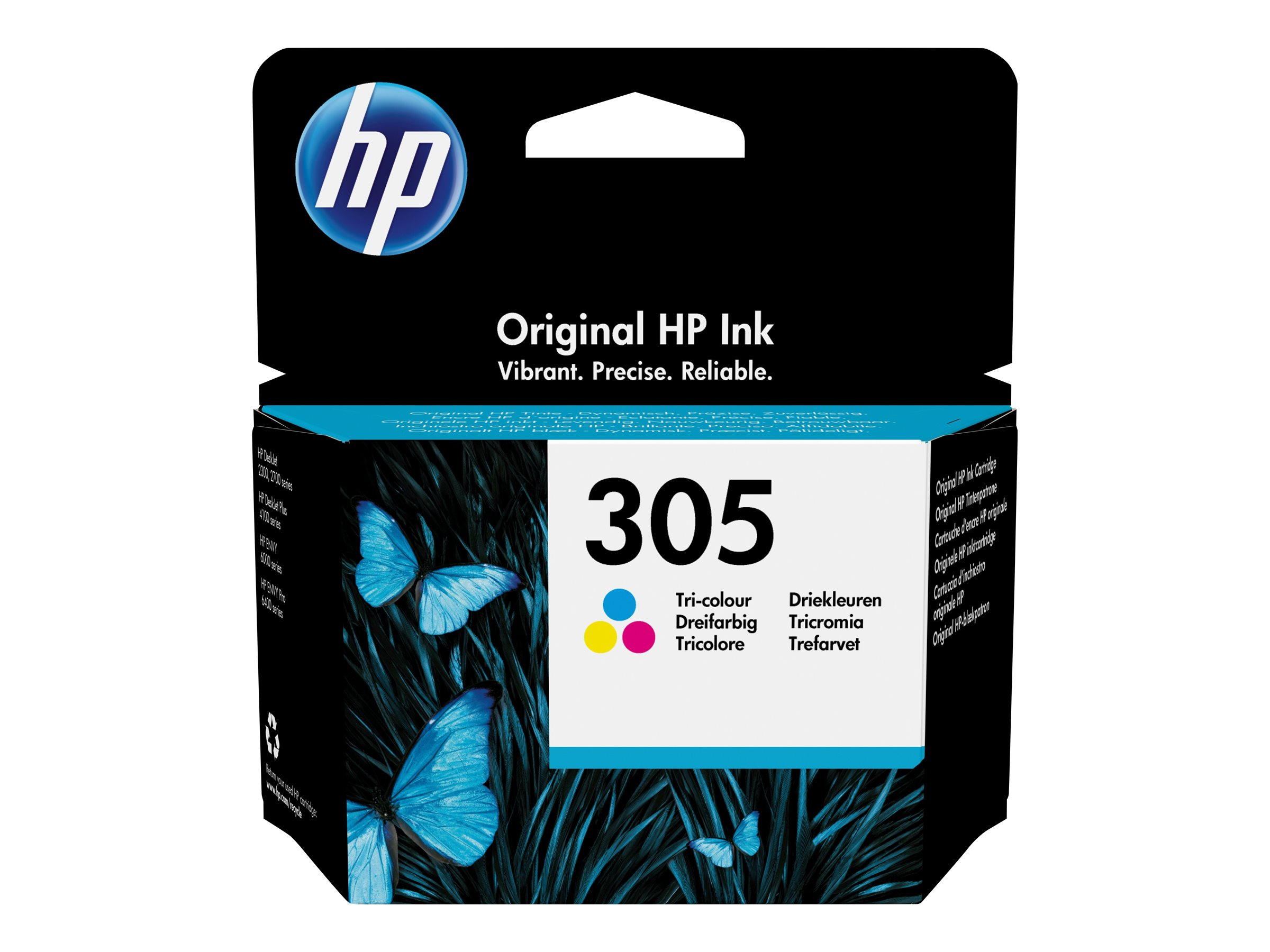 HP 305 - 2 ml - Farbe (Cyan, Magenta, Gelb) - original - Tintenpatrone - fr Deskjet 23XX, 27XX, 28XX, 41XX, 42XX; DeskJet Plus 