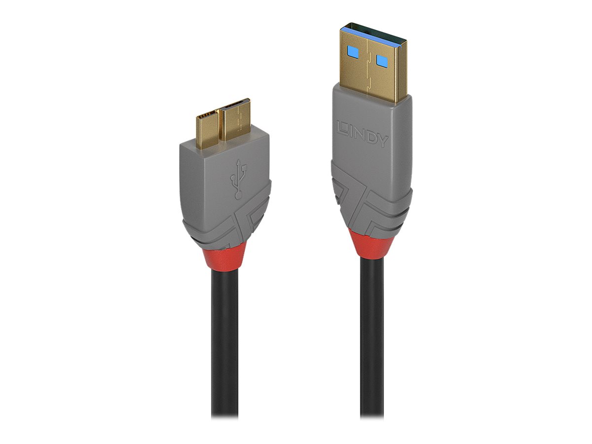 Lindy Anthra Line - USB-Kabel - USB Typ A (M) zu Micro-USB Typ B (M) - USB 3.0 - 50 cm