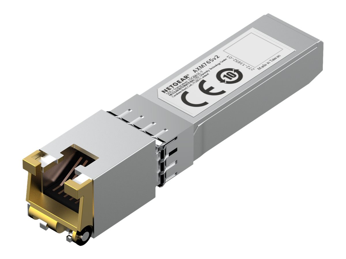 NETGEAR AXM765v2 - SFP+-Transceiver-Modul - 10GbE - 10GBase-T - RJ-45 - bis zu 80 m