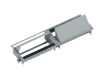 Bachmann CONI DUO short - Steckdosenleiste fr bndige Montage - silbergrau, RAL 9006