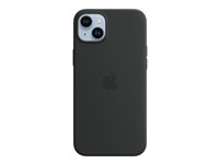 Apple - Hintere Abdeckung fr Mobiltelefon - kompatibel mit MagSafe - Silikon - Midnight - fr iPhone 14 Plus