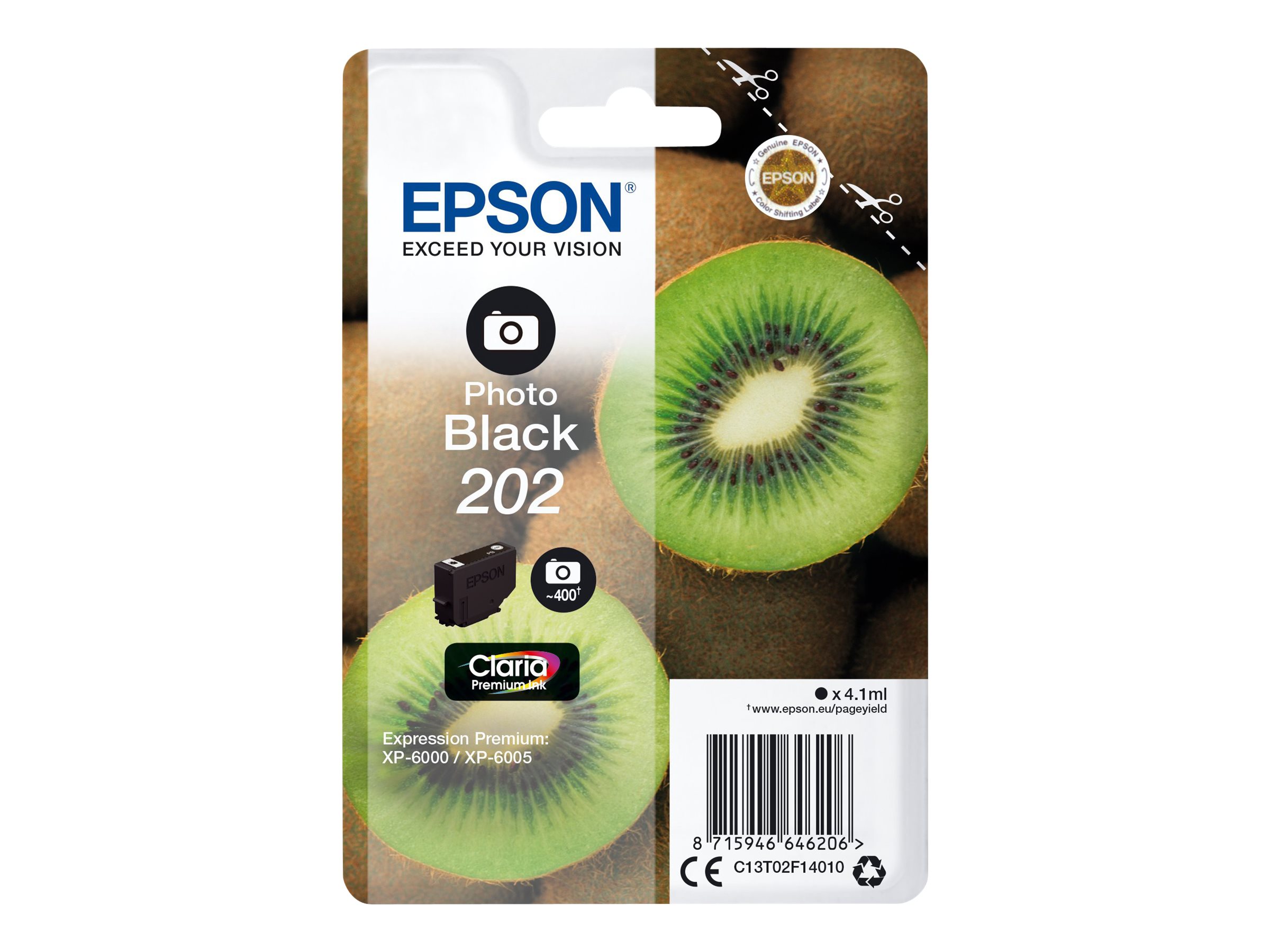 Epson 202 - 4.1 ml - Photo schwarz - Original - Blisterverpackung - Tintenpatrone