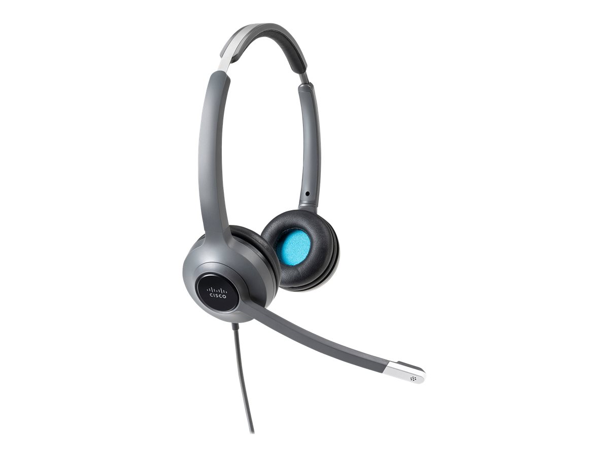 Cisco 522 Wired Dual - Headset - On-Ear - kabelgebunden - 3,5 mm Stecker
