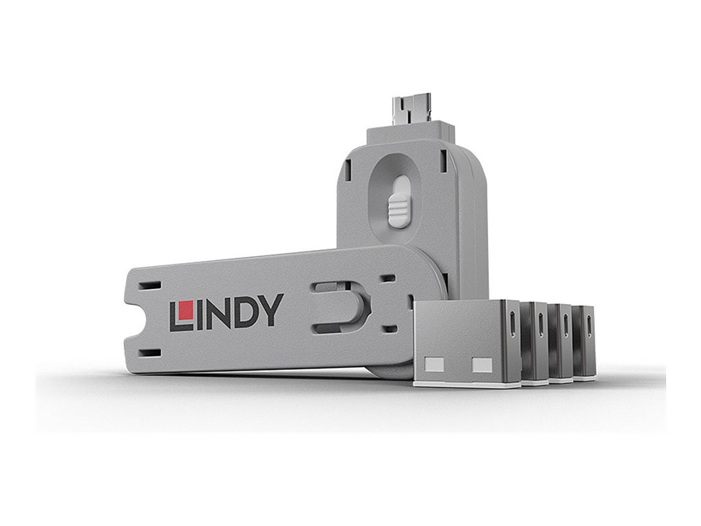 Lindy USB Port Blocker - USB-Portblocker - weiss
