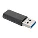 Tripp Lite USB 3.0 Adapter Converter USB-A to USB Type C M/F USB-C - USB-Adapter - USB Typ A (M) zu 24 pin USB-C (W) - USB 3.0 -