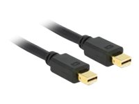 Delock - DisplayPort-Kabel - Mini DisplayPort (M) zu Mini DisplayPort (M) - 50 cm - Schwarz