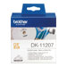 Brother DK-11207 - Schwarz auf Weiss - 100) CD/DVD-Etiketten - fr Brother QL-1050, 1060, 1110, 500, 550, 560, 570, 580, 600, 65