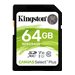 Kingston Canvas Select Plus - Flash-Speicherkarte - 64 GB - Video Class V10 / UHS-I U1 / Class10 - SDXC UHS-I