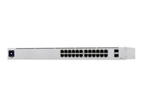 Ubiquiti UniFi Switch USW-24-POE - Switch - managed - 24 x 10/100/1000 (16 PoE+) + 2 x Gigabit SFP - Desktop, an Rack montierbar