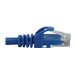 Eaton Tripp Lite Series Cat6a 10G Snagless Molded UTP Ethernet Cable (RJ45 M/M), PoE, Blue, 25 ft. (7.6 m) - Netzwerkkabel - RJ-