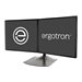 Ergotron DS100 - Aufstellung - horizontal - fr 2 LCD-Displays - Aluminium, Stahl - Schwarz