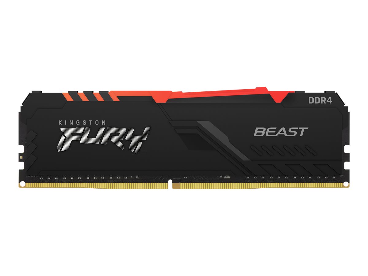 Kingston FURY Beast RGB - DDR4 - Kit - 128 GB: 4 x 32 GB - DIMM 288-PIN - 3600 MHz / PC4-28800