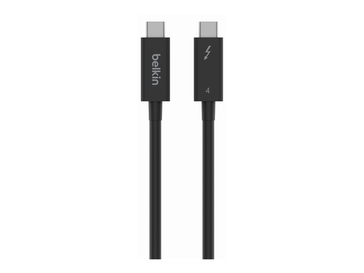 Belkin CONNECT - Thunderbolt-Kabel - 24 pin USB-C (M) umkehrbar zu 24 pin USB-C (M) umkehrbar - Thunderbolt 4 - 2 m - aktiv, USB