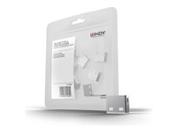 Lindy USB Port Blocker - USB-Portblocker - weiss (Packung mit 10)
