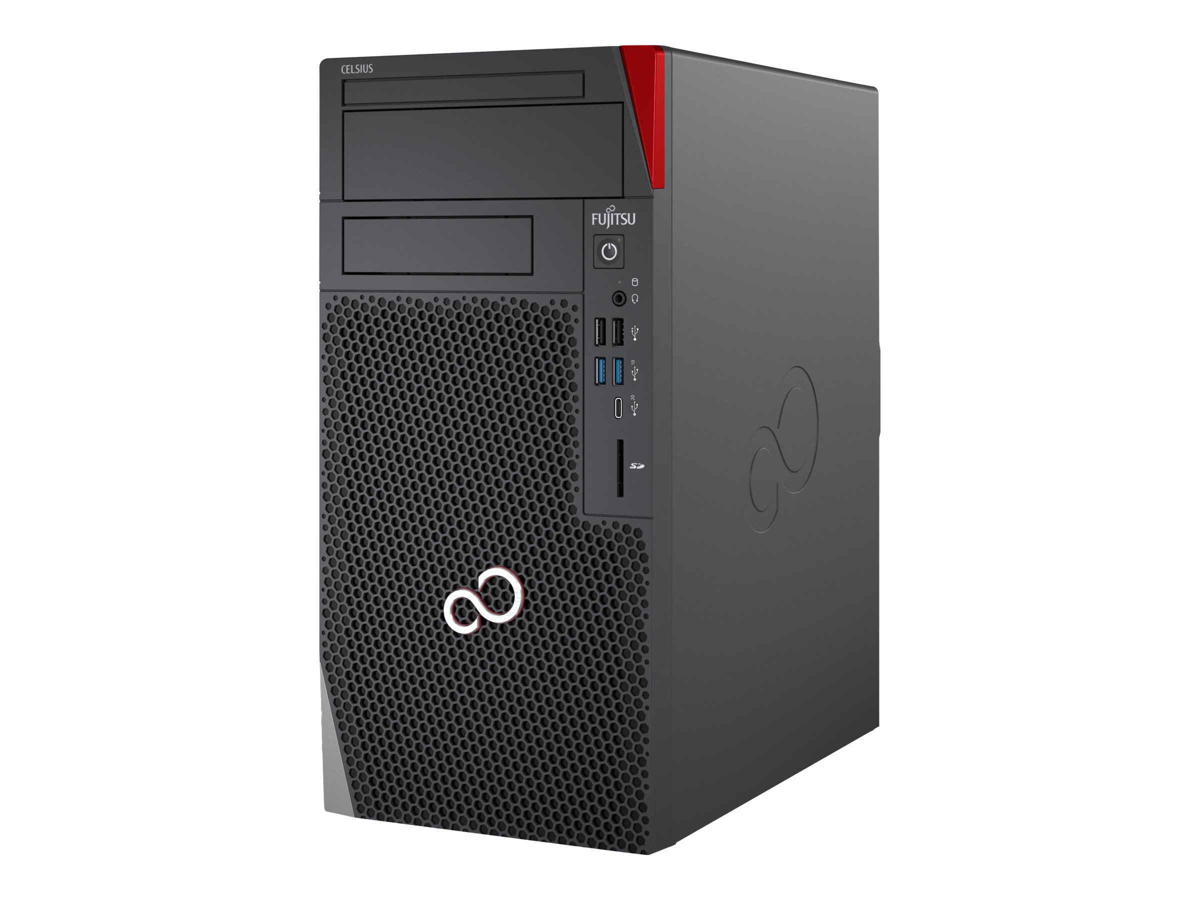 Fujitsu Celsius W5011 - Micro Tower - 1 x Core i9 11900K / 3.5 GHz - vPro - RAM 32 GB - SSD 512 GB