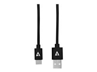 V7 - USB-Kabel - 24 pin USB-C (M) zu USB (M) - USB 2.0 - 1 m - Schwarz