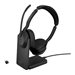 Jabra Evolve2 55 MS Stereo - Headset - On-Ear - Bluetooth - kabellos - aktive Rauschunterdrckung