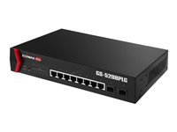 Edimax Pro GS-5208PLG V2 - Switch - Smart - 8 x 10/100/1000 (PoE+) + 2 x 1000Base-X SFP - an Rack montierbar - PoE+ (160 W)