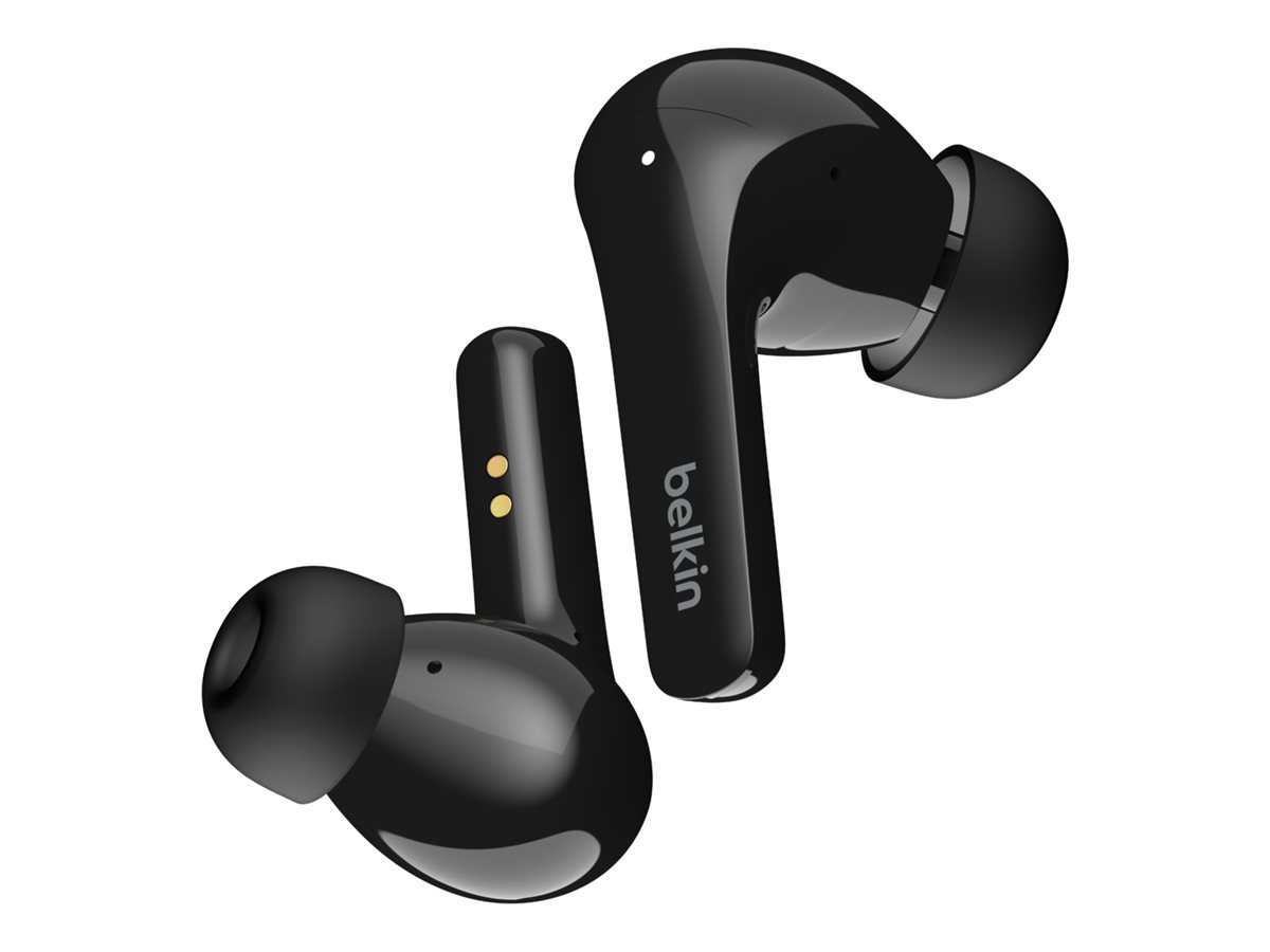 Belkin SoundForm Flow - True Wireless-Kopfhrer mit Mikrofon - im Ohr - Bluetooth - aktive Rauschunterdrckung - Schwarz