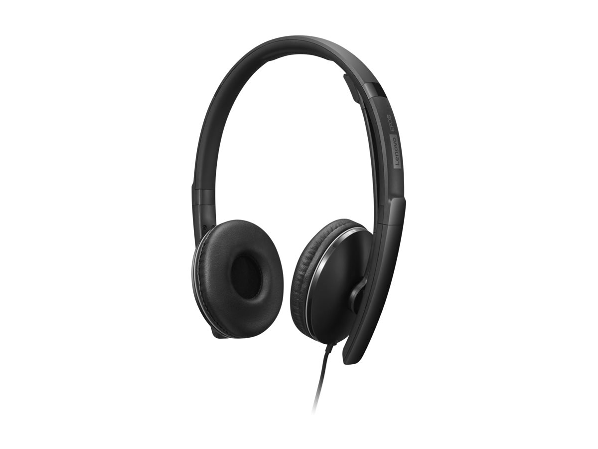 Lenovo Gen 2 - Headset - On-Ear - kabelgebunden - USB-C - Schwarz