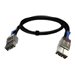 QNAP CAB-PCIE10M-8644-8X - Externes SAS-Kabel - 36 pin 8 x SFF-8644 (M) zu 36 pin 8 x SFF-8644 (M) - 1 m - Schwarz