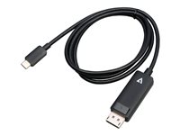 V7 - Adapterkabel - 24 pin USB-C (M) zu DisplayPort (M) - Thunderbolt 3 / DisplayPort 1.4 - 1 m - Support von 8K 30 Hz