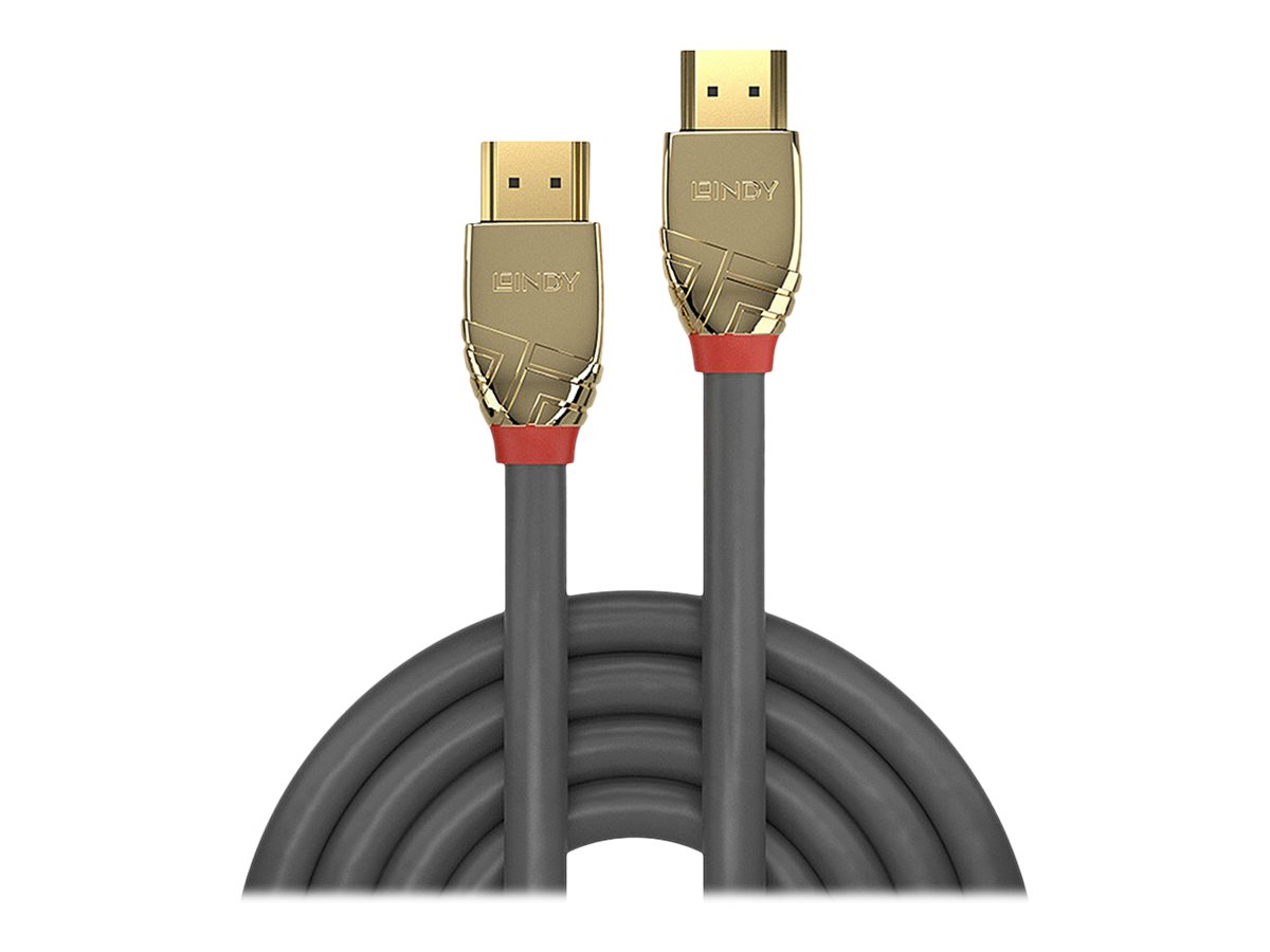 Lindy Gold Line - Ultra High Speed - HDMI-Kabel mit Ethernet - HDMI mnnlich zu HDMI mnnlich - 1 m - Dreifachisolierung
