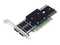 Broadcom P2200G - Netzwerkadapter - PCIe 5.0 x16 Low-Profile - 400 Gigabit QSFP112 x 2