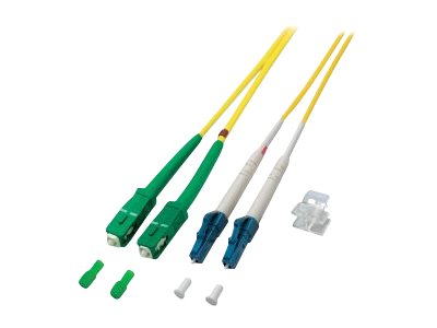 M-CAB LWL - Netzwerkkabel - SC/APC Einzelmodus (M) zu LC Single-Modus (M) - 5 m - 2 mm - Glasfaser